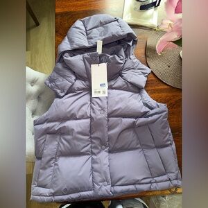 Wunder puff cropped vest lululemon